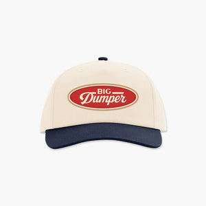 The Big Dumper Badge Two Tone Cream/Navy Hat, Big Dumper Collection