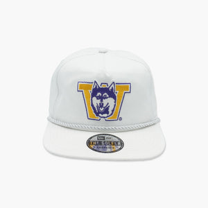 Washington Huskies White Classic Throwback "Golfer" Snapback