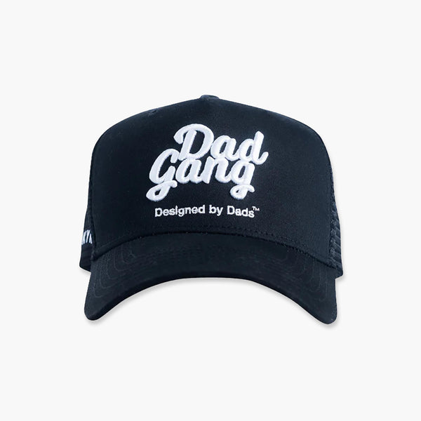 Dad Gang Black/White Trucker Hat
