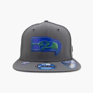 Seattle Seahawks 2026 Sideline Cold Weather Throwback Charcoal Snapback
