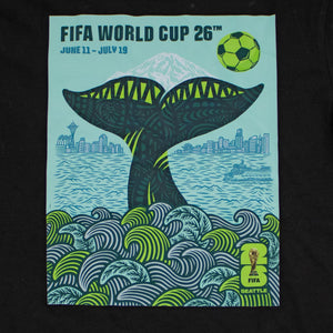 2026 FIFA World Cup Seattle Poster Black T-Shirt