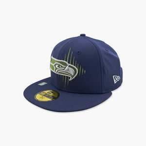 Seattle Seahawks Navy Rivalry Soundwave Fitted Hat