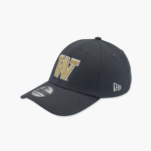 New Era Washington Huskies Graphite FlexFit Hat