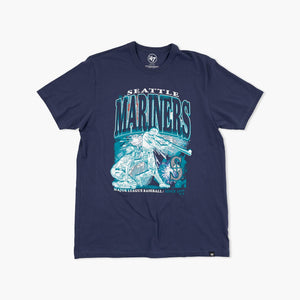 Seattle Mariners Navy Blue Fireworks T-Shirt