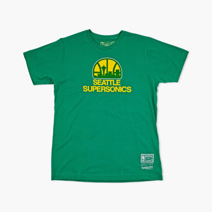 Seattle Supersonics Green Skyline Youth T-Shirt