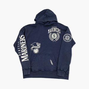 Seattle Mariners Navy Vintage Wash Hoodie