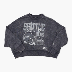Seattle Seahawks Women's 1976 Vintage Wash Crewneck