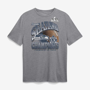 Seattle Seahawks Historic Win Super Bowl Champions Heather Gray T-Shirt