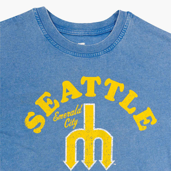 Seattle Mariners Heritage Snow Washed Long Sleeve T-Shirt