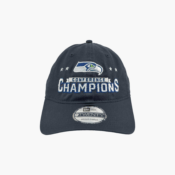 Seattle Seahawks 2025 NFC Conference Champions Replica Navy Adjustable Hat