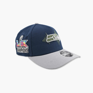 Seattle Seahawks Two-Tone Rivalry Super Bowl LX Champions Side Patch Snapback