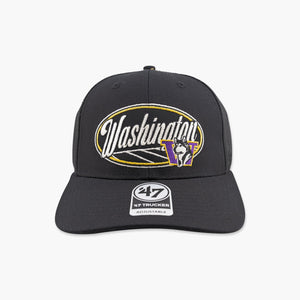 Washington Huskies Black Enfield Trucker Hat