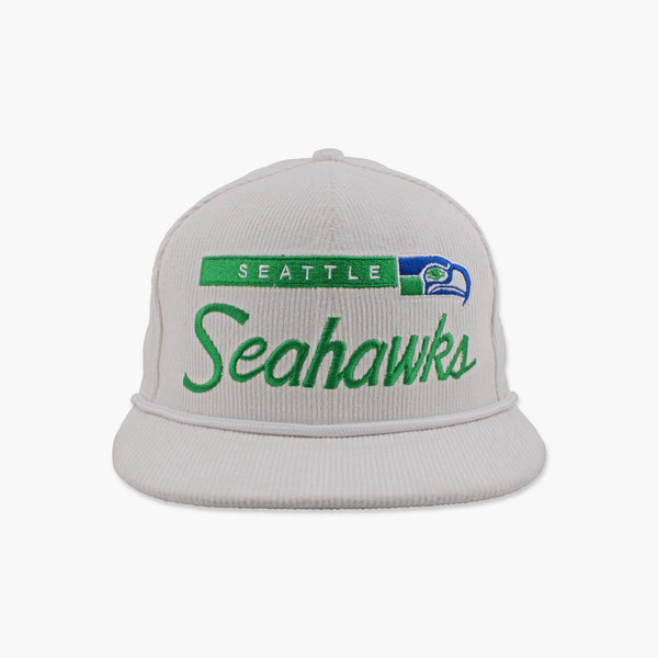 Seattle Seahawks Off White Retro Corduroy Snapback