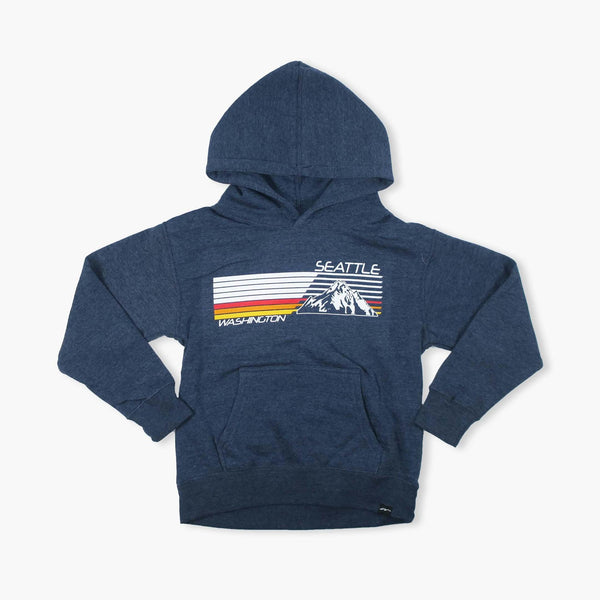 Mach 3 Heather Navy Youth Hoodie