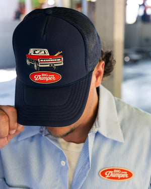 The Blue Collar Navy Trucker Hat, Big Dumper Drop 2