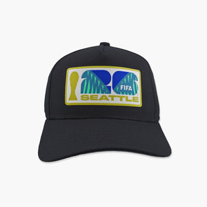 FIFA World Cup Host City Black Seattle A-Frame Snapback