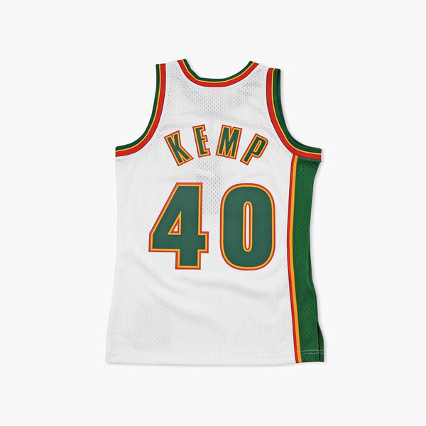 Seattle SuperSonics Shawn Kemp 1996 White Swingman Jersey
