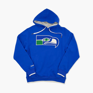 Seattle Seahawks Royal Throwback Premium Essentials Heavyweight Hoodie