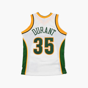 Seattle SuperSonics Kevin Durant 2007 White Swingman Jersey