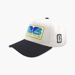 FIFA World Cup Host City Cream/Black Seattle A-Frame Snapback