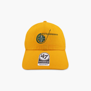 Seattle SuperSonics Gold Rocket Ship Clean Up Adjustable Hat
