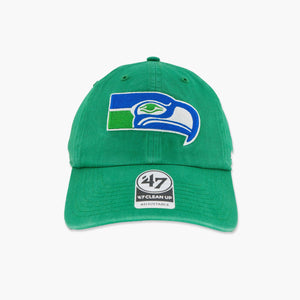Seattle Seahawks Retro Green Clean Up Adjustable Hat