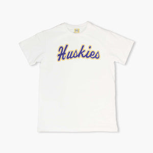 Washington Huskies White Script Premium T-Shirt