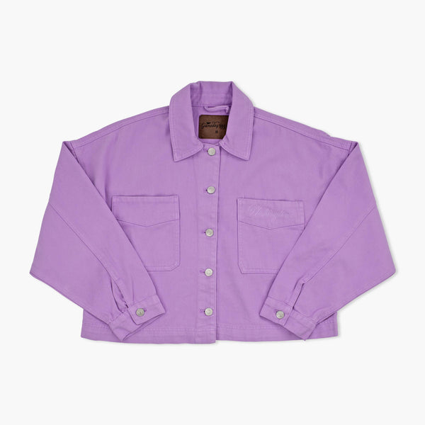 Washington Huskies Women's Lavender Embroidered Canvas Jacket