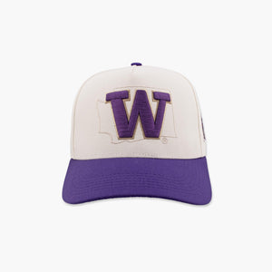 Washington Huskies Cream State Shape Dawg Pack Snapback
