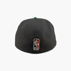 Seattle SuperSonics Black Green 1967 Skyline Fitted Hat