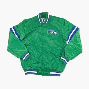 Seattle Seahawks Green Throwback Starter Jacket