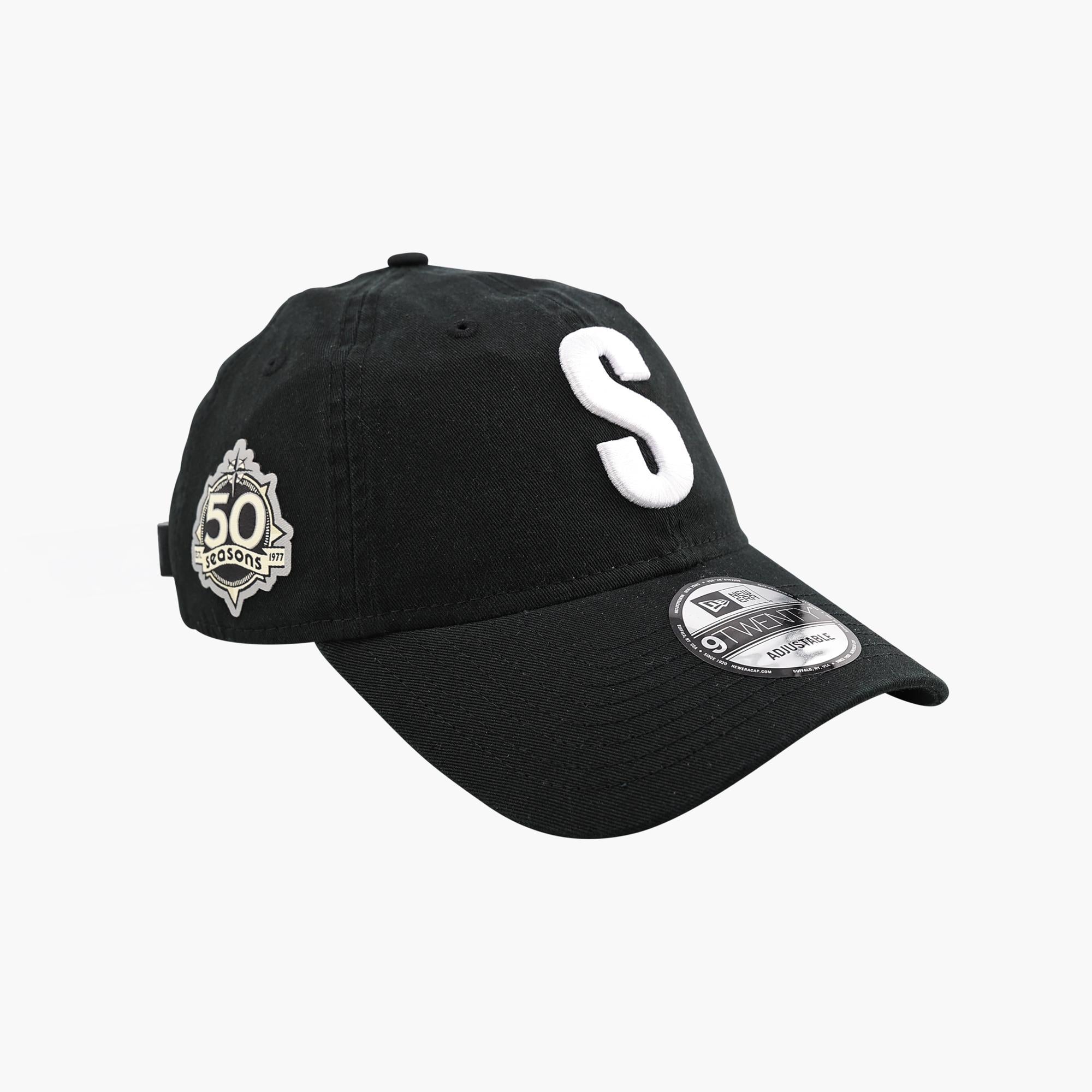 50th Loading Seattle Mariners Steelheads 50th Anniversary Patch Black Adjustable Ha ...