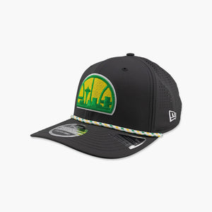 Seattle SuperSonics Black Skyline Rope Snapback