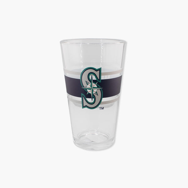 Seattle Mariners 16oz Stripe Pint Glass