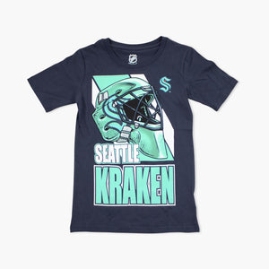 Seattle Kraken Bucket Head Youth Navy T-Shirt