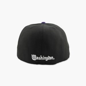 Washington Huskies Sailor Dawg Black Two-Tone Fitted Hat