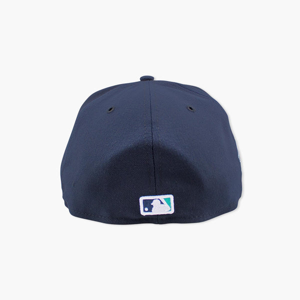 Seattle Mariners 50th Anniversary Side Patch Navy Fitted Hat