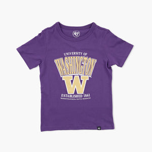 Washington Huskies Regent Purple Checkdown Youth Franklin T-Shirt