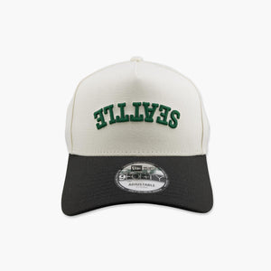 Seattle SuperSonics Cream Inverted Wordmark A-Frame Snapback