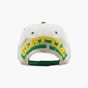 Seattle SuperSonics Cream Skyline Seattle Arch Snapback