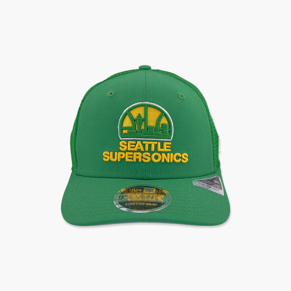 Seattle SuperSonics New Era Green Skyline Stretch Trucker Hat