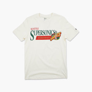 Seattle SuperSonics Cream Space Needle Wordmark T-Shirt