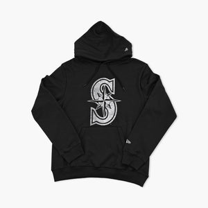 Seattle Mariners Black Tonal Primary Logo Hoodie