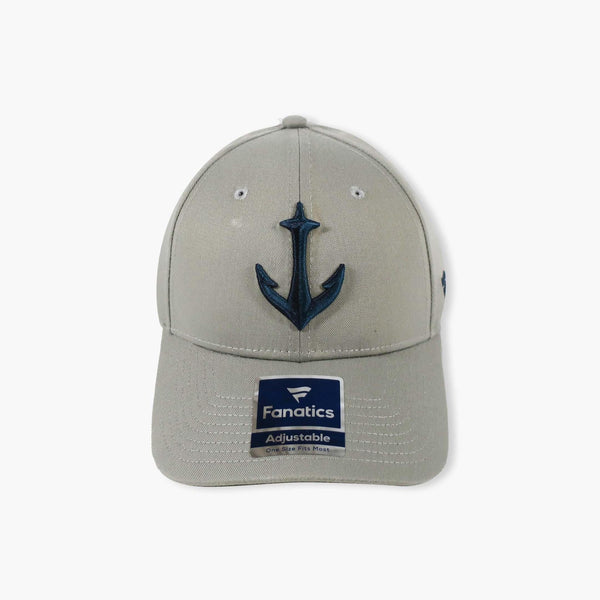 Seattle Kraken Grey Secondary Logo Adjustable Hat