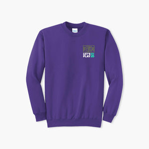 The Pitch Purple Crewneck