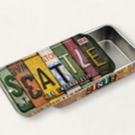 License Plate Mint Tin