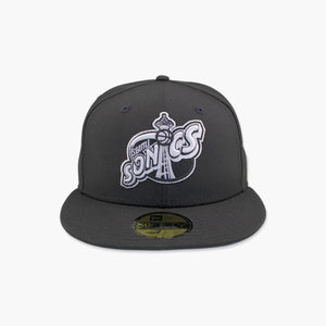 Seattle SuperSonics New Era Space Needle Black & White Fitted Hat