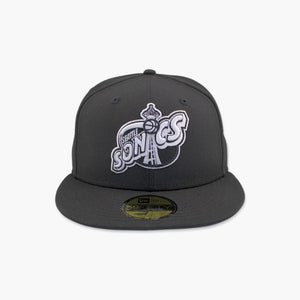 Seattle SuperSonics New Era Space Needle Black & White Fitted Hat
