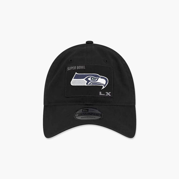 Seattle Seahawks Super Bowl LX 2025 Recognition Black Adjustable Hat