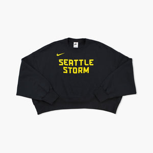 Seattle Storm Women's Black Phoenix Fleece Crewneck